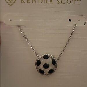Kendra Scott Soccer Ball Pendant Necklace. New with bag.